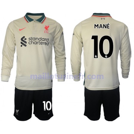Maillot de Foot Liverpool Sadio Mane 10 Extérieur 2021-22 Manches Longues - Enfant
